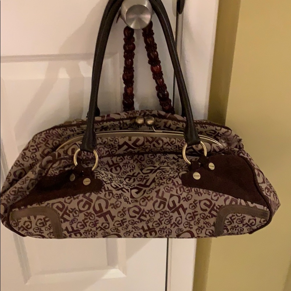 Brown tote bag